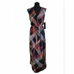 Karin Stevens Elegant Women's Geometric Print Dress